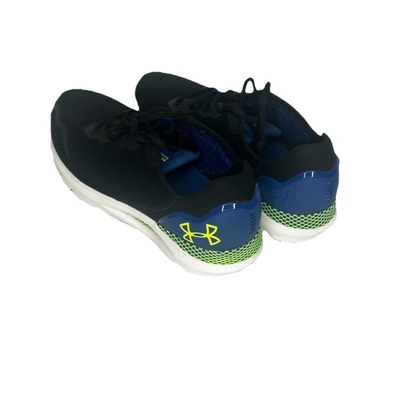 Men\'s Under Armour HOVR Sonic 6 Running Shoes Black Blue Mirage Lime Size 11 main image 4